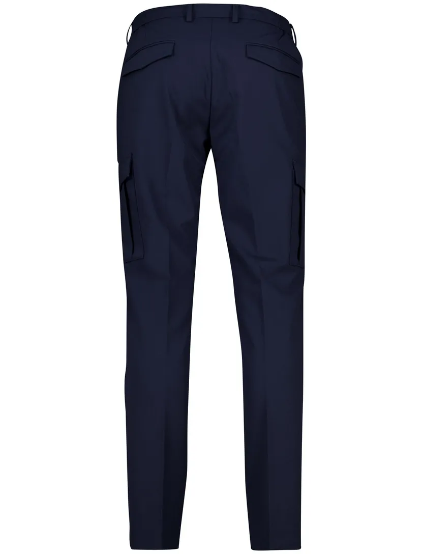 Born with appetite pantalon donkerblauw effen polyamide