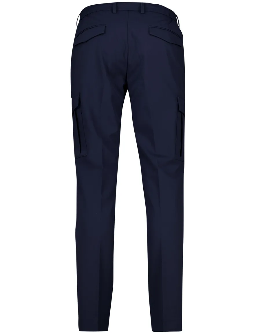 Born with appetite pantalon donkerblauw effen