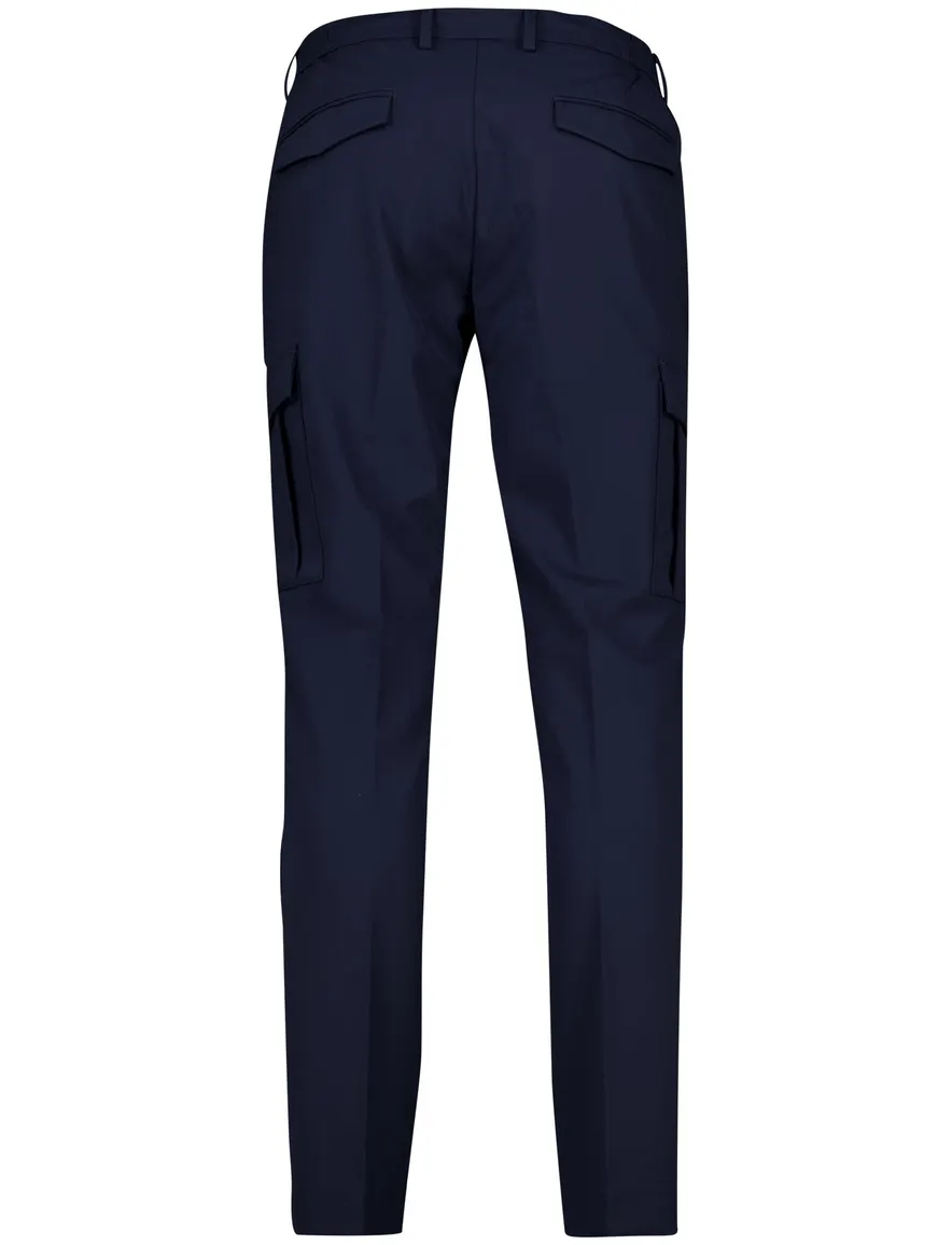 Born with appetite pantalon donkerblauw effen