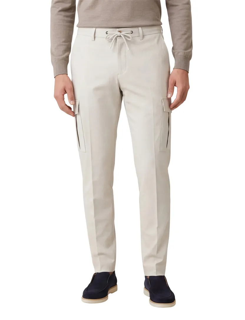 Born with appetite cargo broek grijs effen