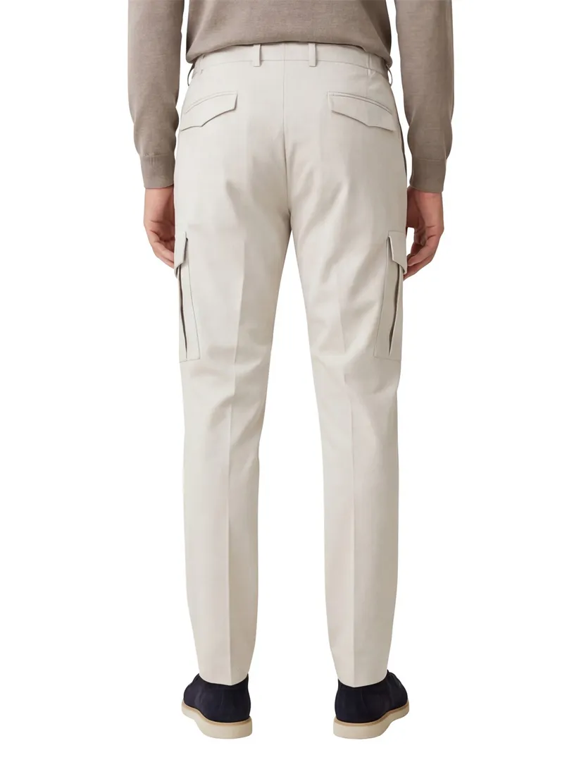 Born with appetite cargo broek grijs effen