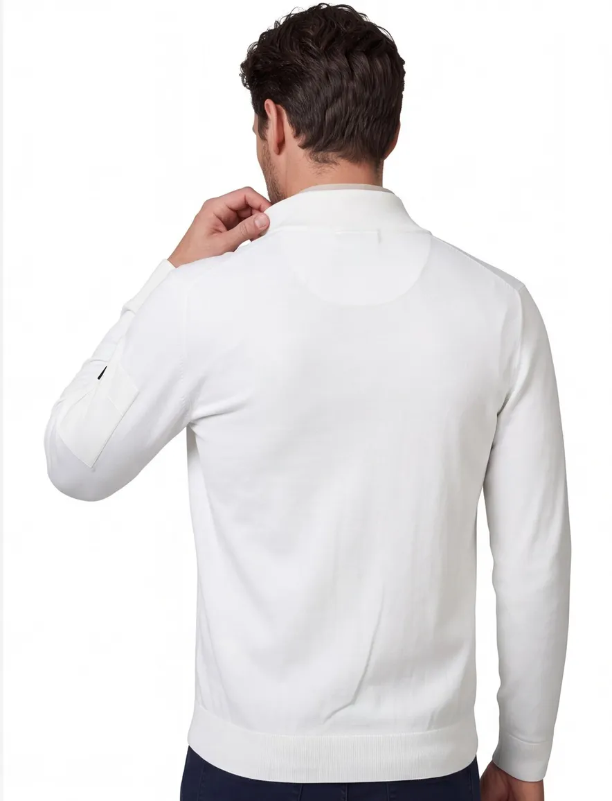 Born with Appetite race trui half zip wit