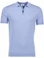 Born with appetite polo half zip blauw
