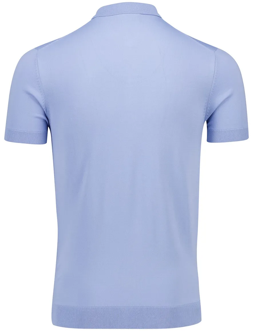 Born with appetite polo half zip blauw