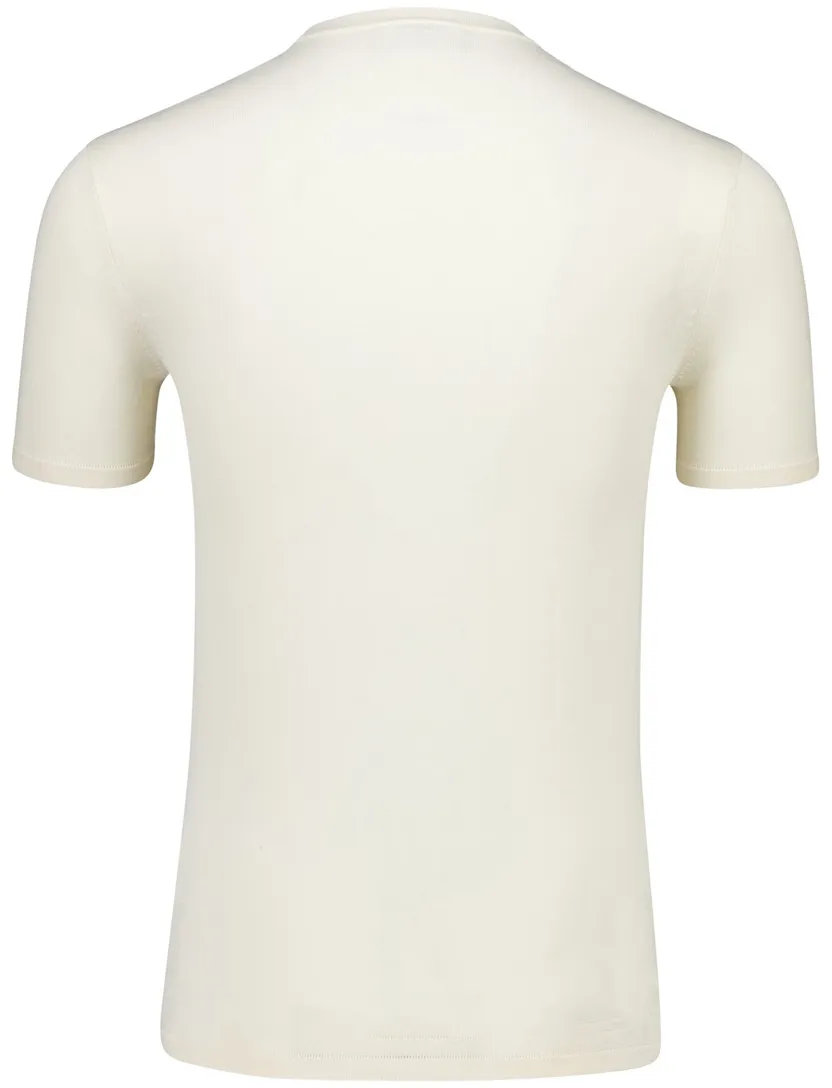 Born with appetite knitted t-shirt creme effen