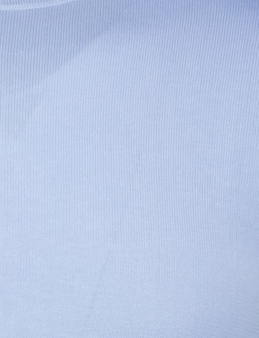 Born with appetite lenny knitted shirt lichtblauw