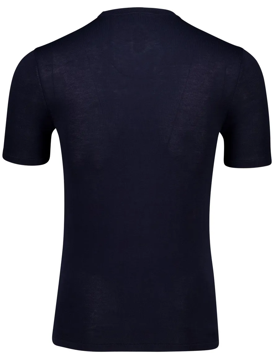 Born with appetite lenny knitted shirt donkerblauw