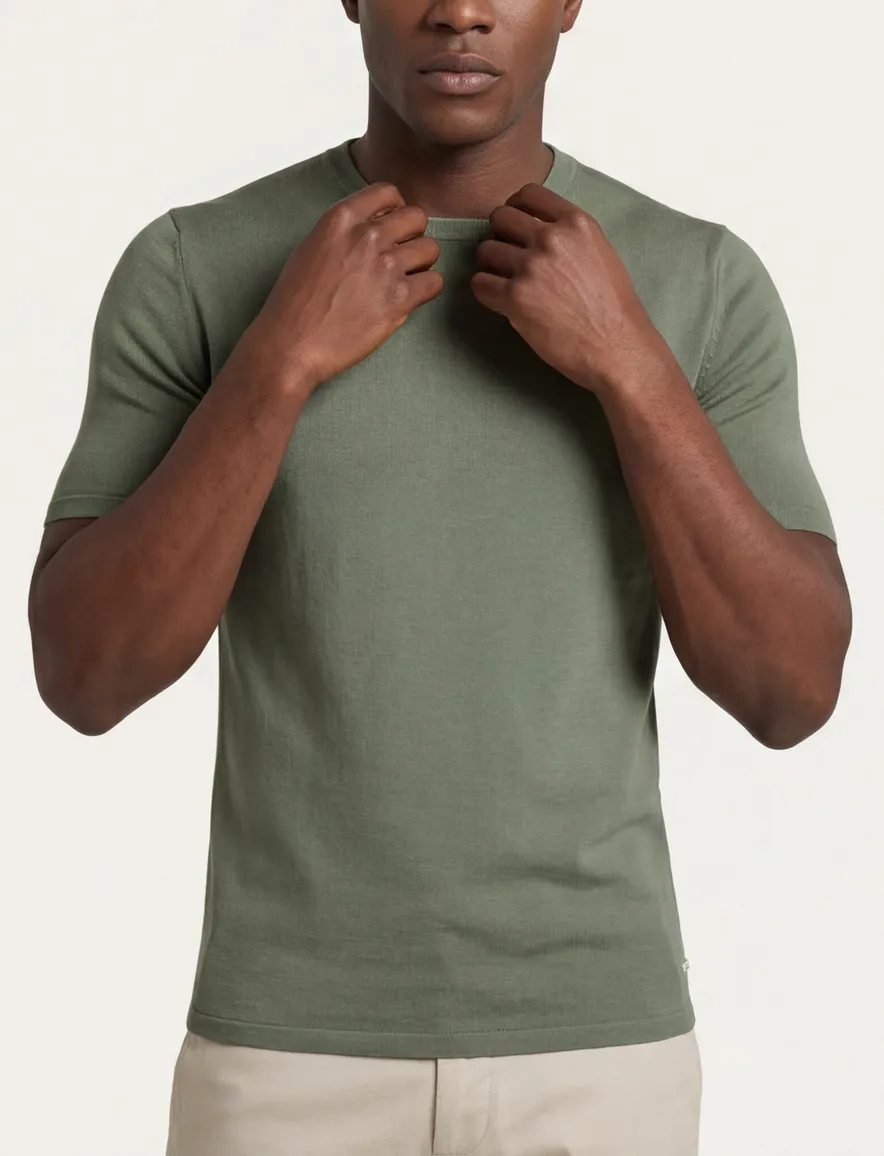 Born with appetite lenny knitted t-shirt groen