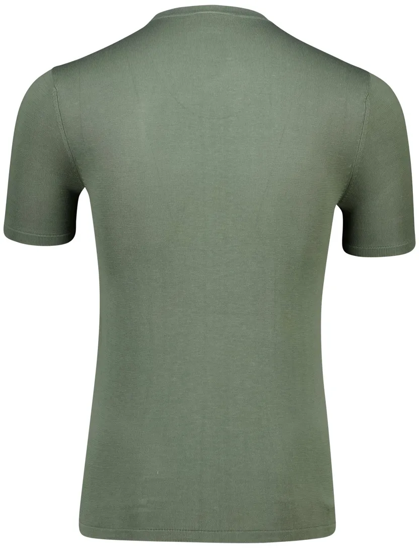 Born with appetite knitted t-shirt groen effen