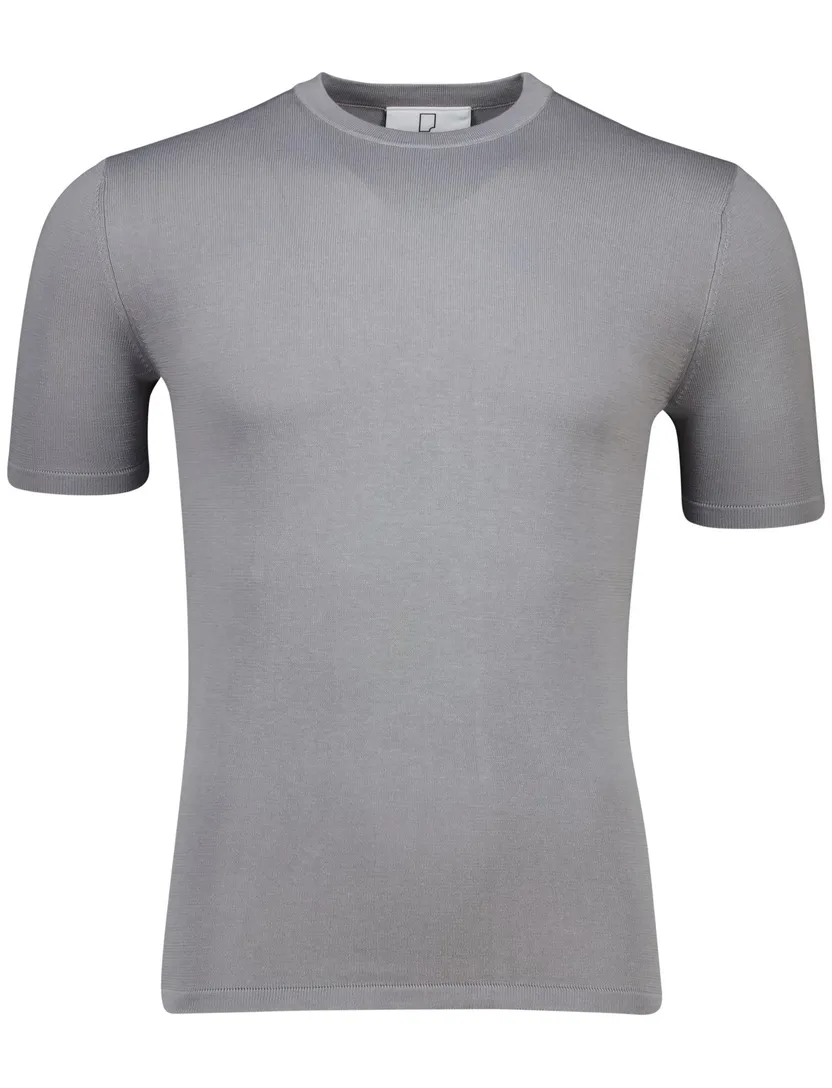 Born with appetite knitted t-shirt grijs