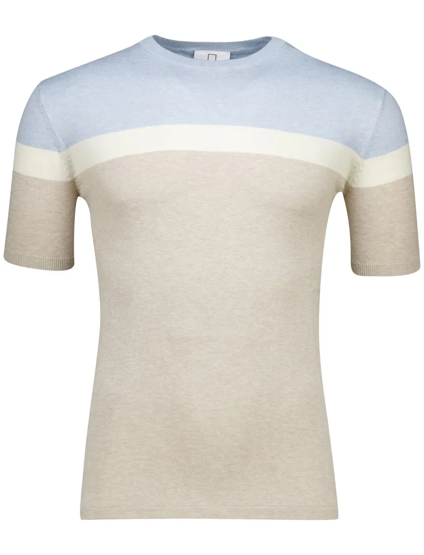 Born with Appetite blauw beige normale fit streep
