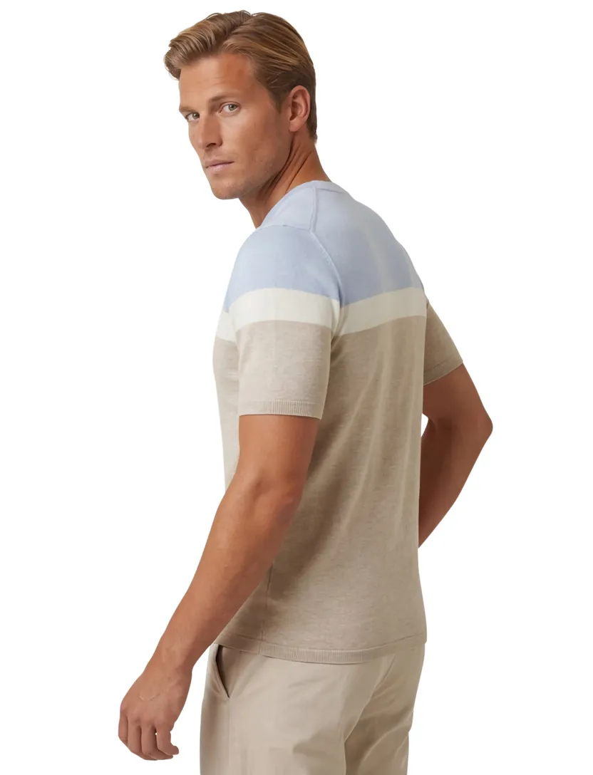 Born with Appetite blauw beige normale fit streep