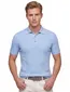 Born with appetite polo lichtblauw simon knitted effen