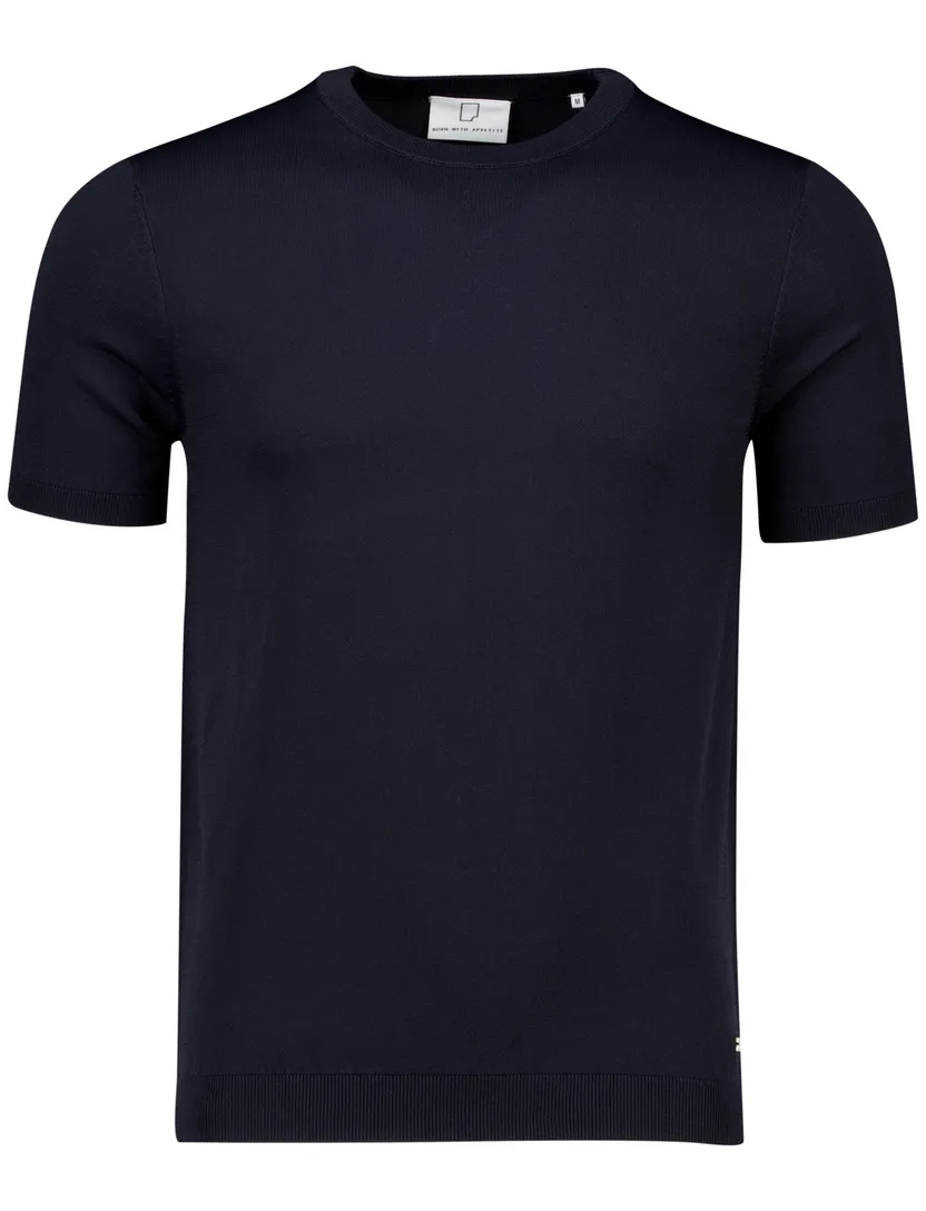 t-shirt Born With Appetite donkerblauw