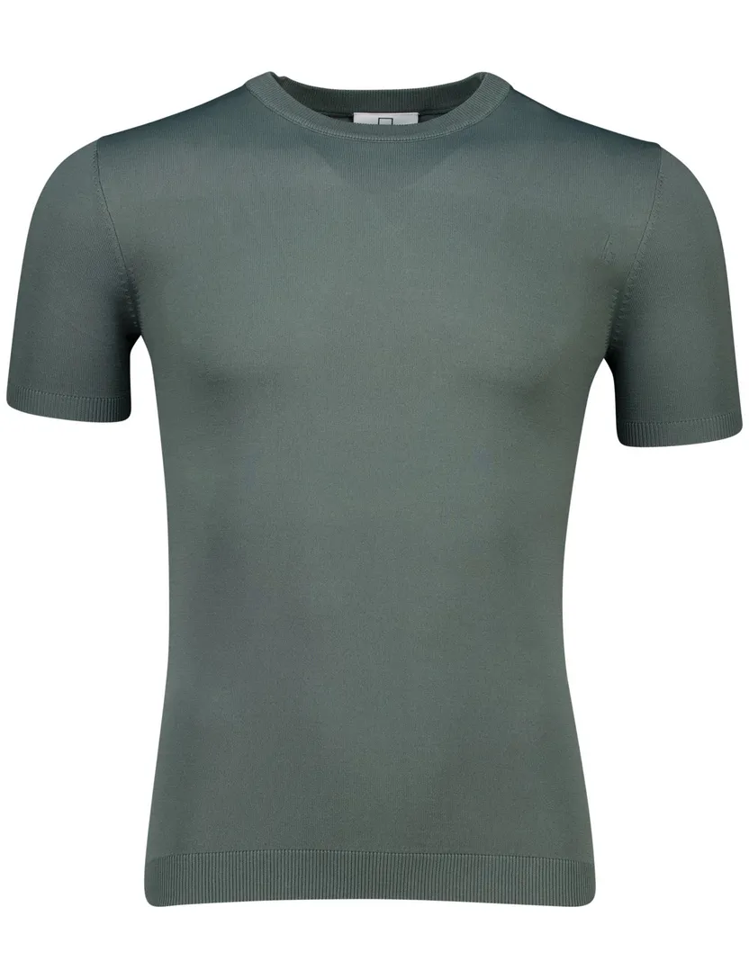 Born with appetite wake t-shirt groen effen viscose