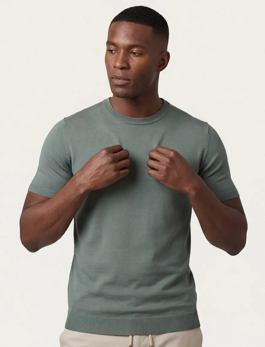 Born with appetite t-shirt groen effen