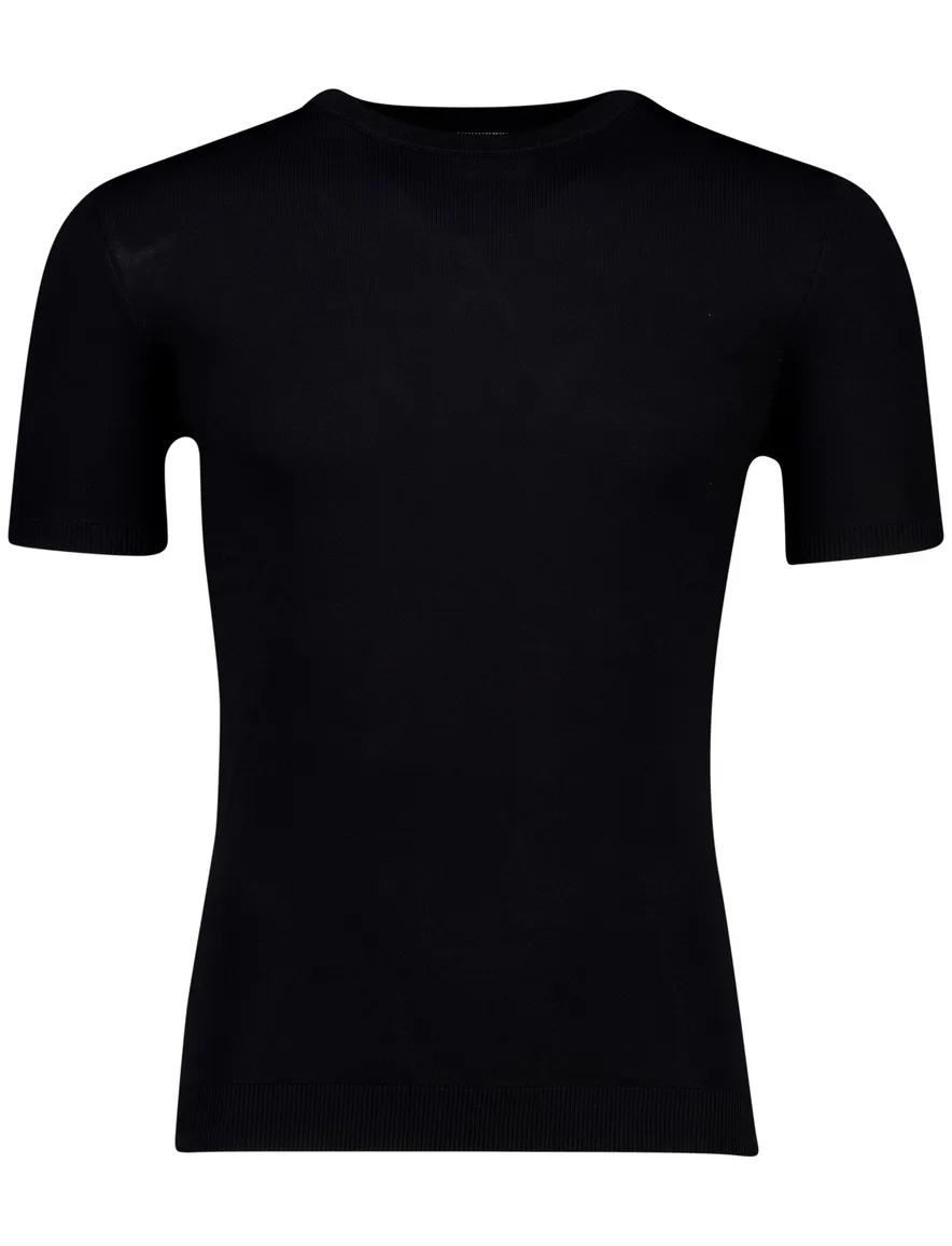 Born With Appetite Wake Knitted T-shirt Zwart
