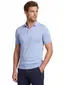 Born with appetite wolf knitted polo lichtblauw