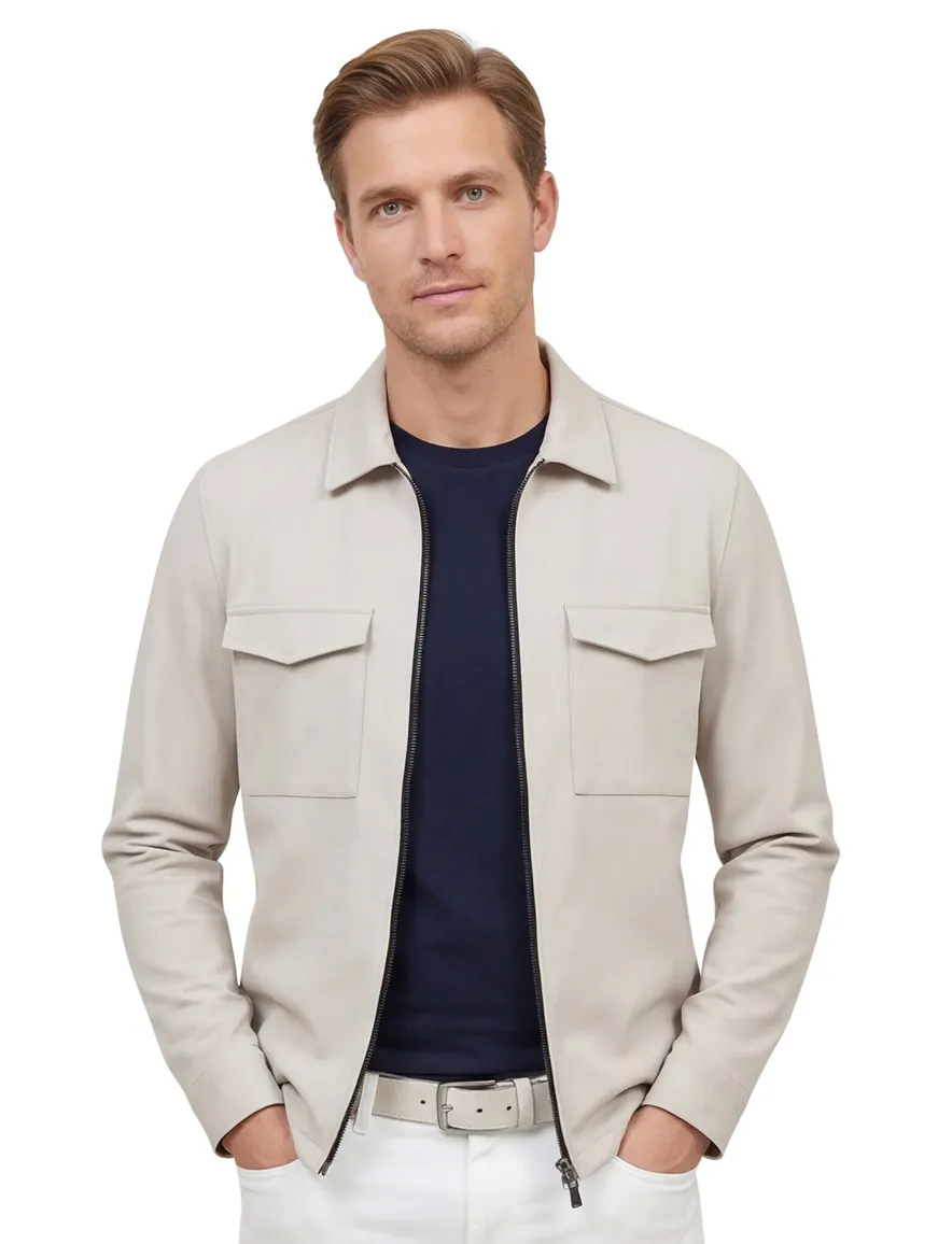 Born with Appetite overshirt beige