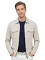 Born with Appetite overshirt met rits crème