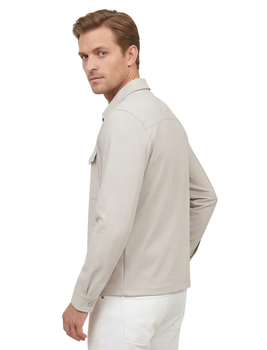 Born with Appetite overshirt beige