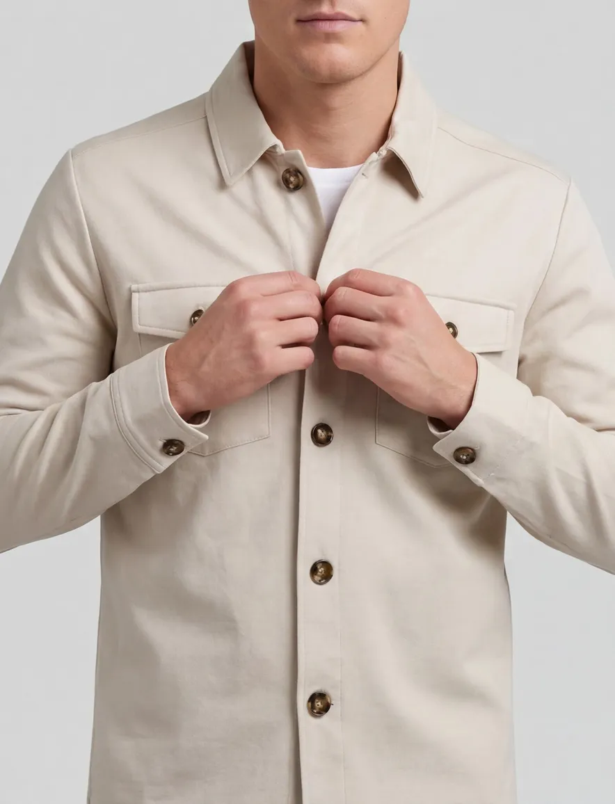 Born With Appetite Overshirt beige