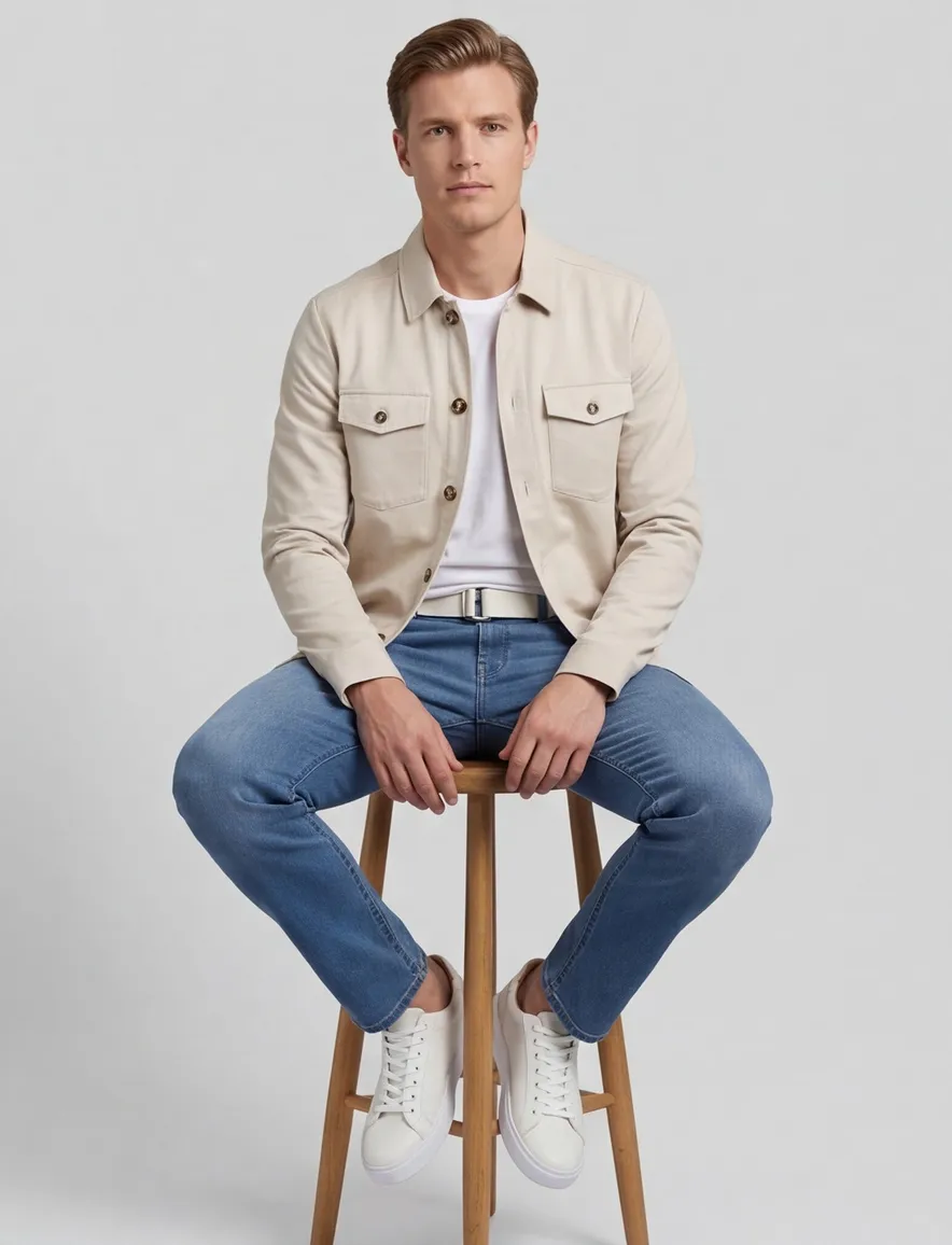 Born With Appetite Overshirt beige