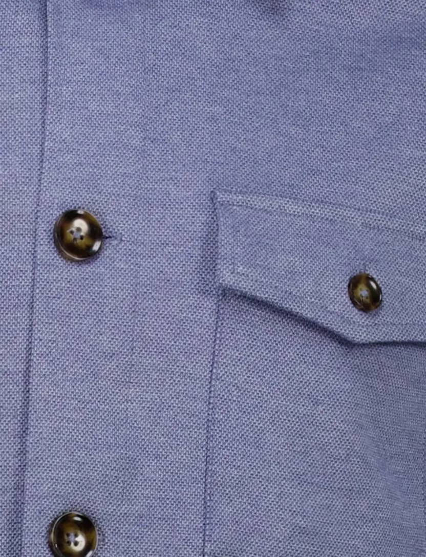 Born With Appetite Dustin shirtjacket blauw normale fit