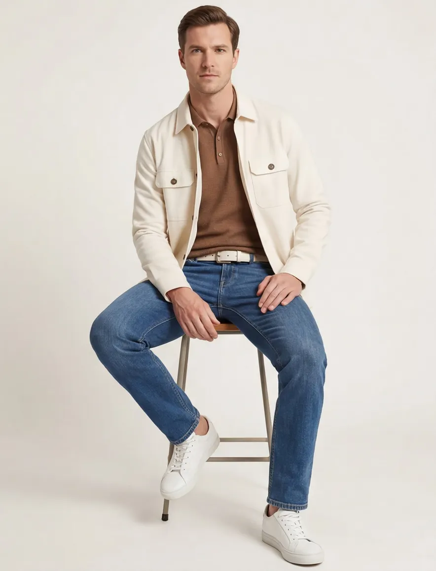 Born with Appetite Owen shirtjacket creme