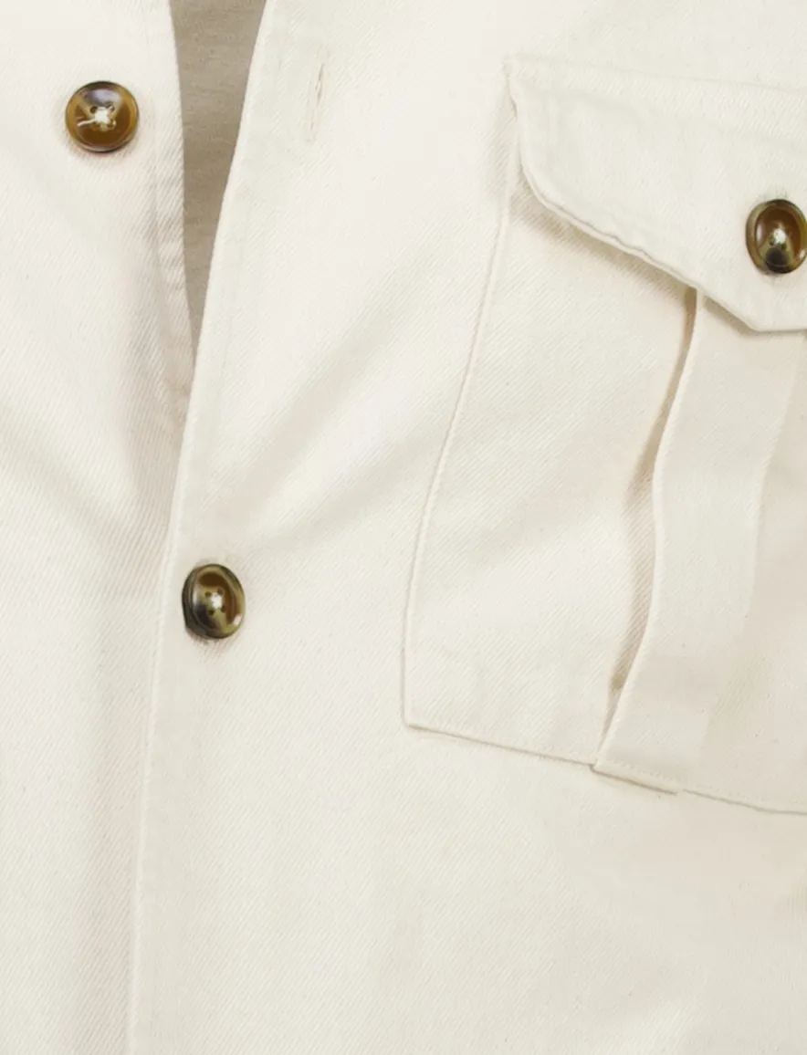Born with Appetite Owen shirtjacket creme