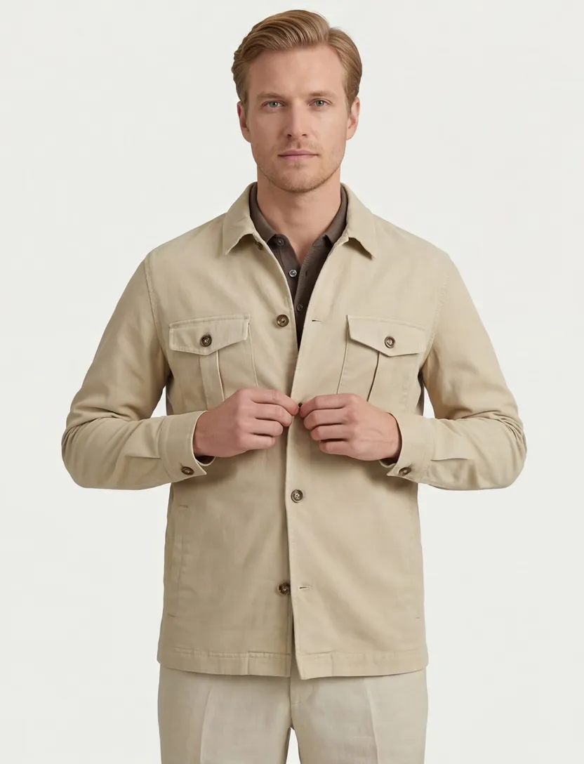 Owen Born With Appetite Overshirt beige