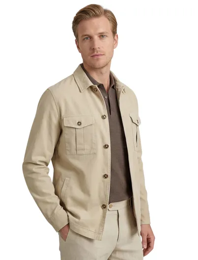 Born With Appetite Born With Appetite Overshirt Owen beige