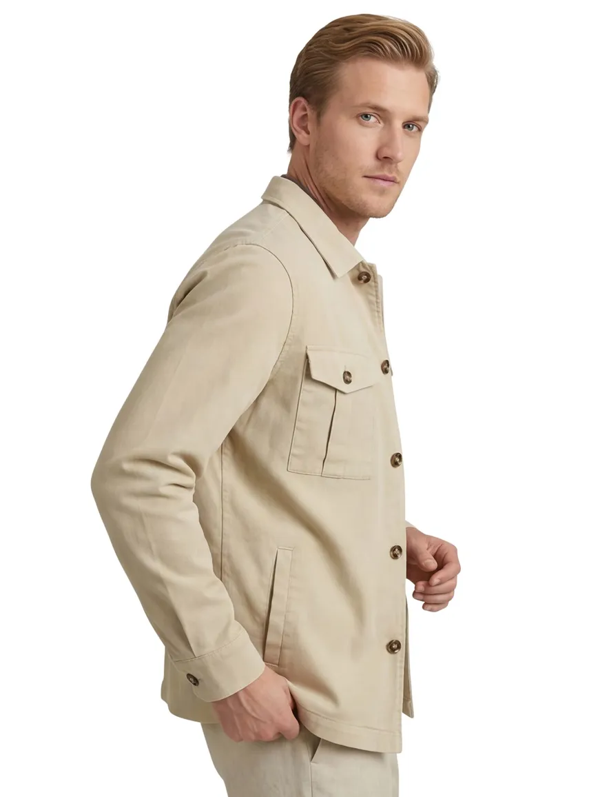 Born With Appetite Overshirt Owen beige