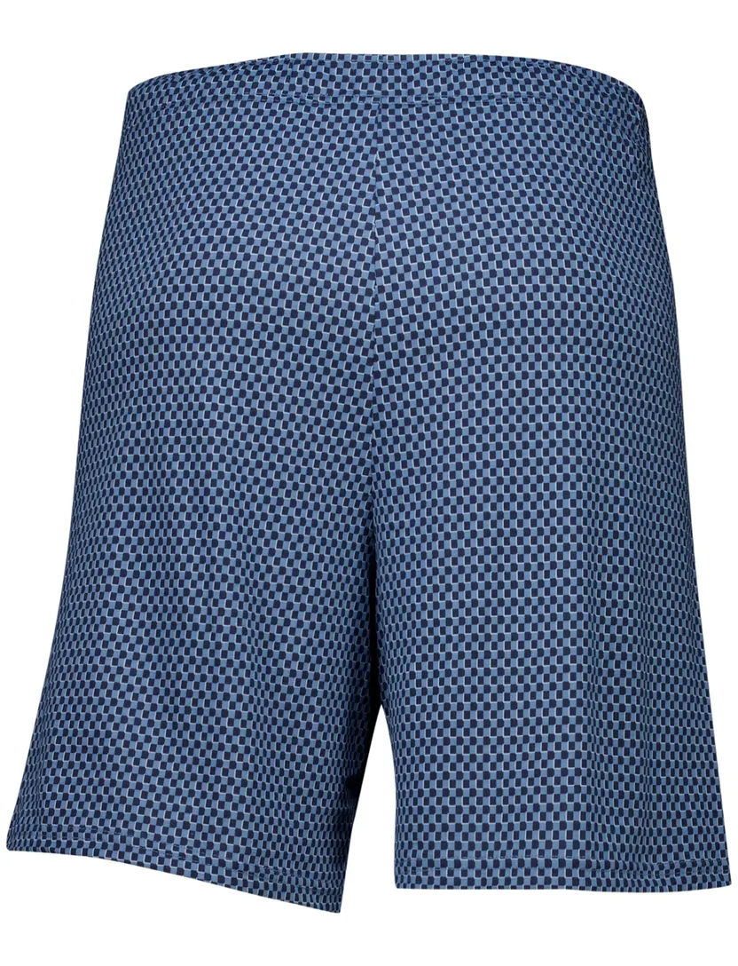 Schiesser shortama blauw katoen
