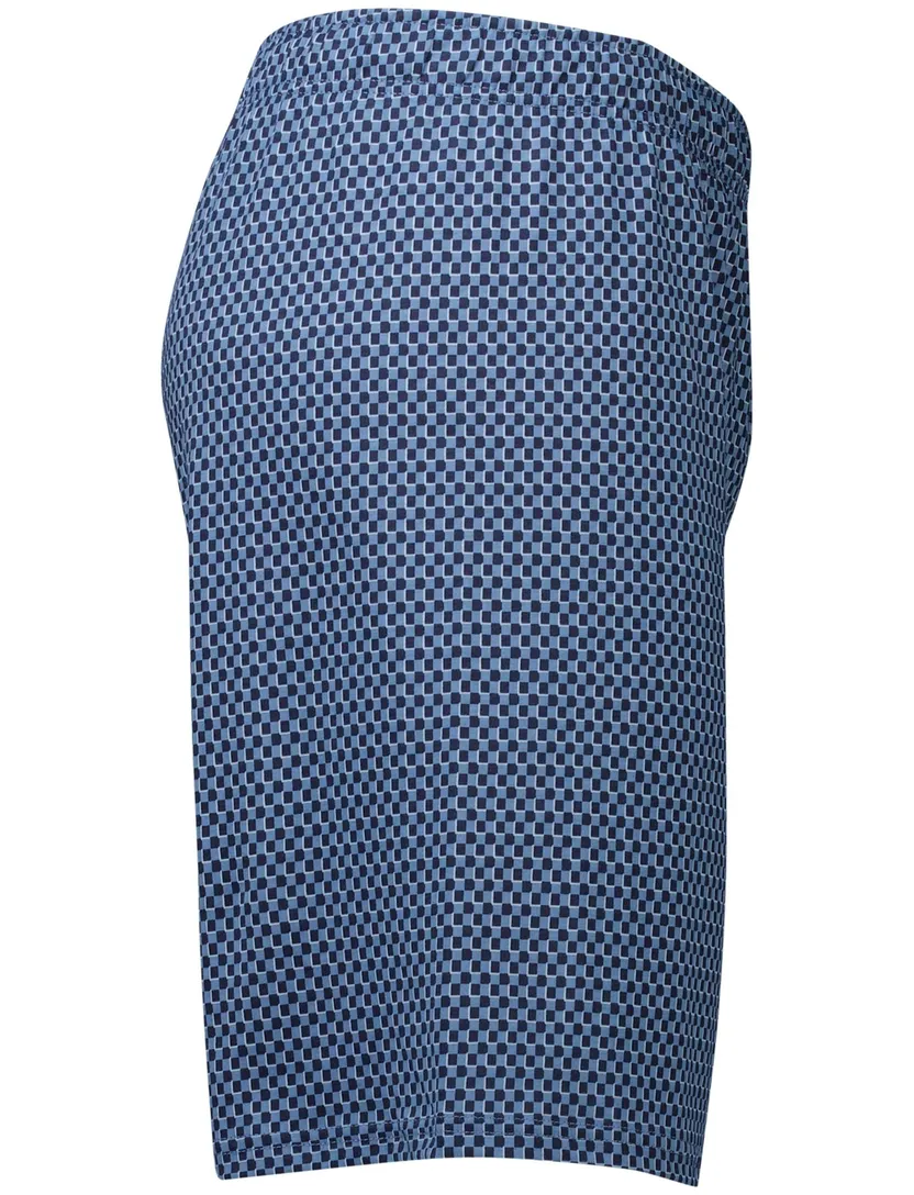 Schiesser shortama blauw katoen