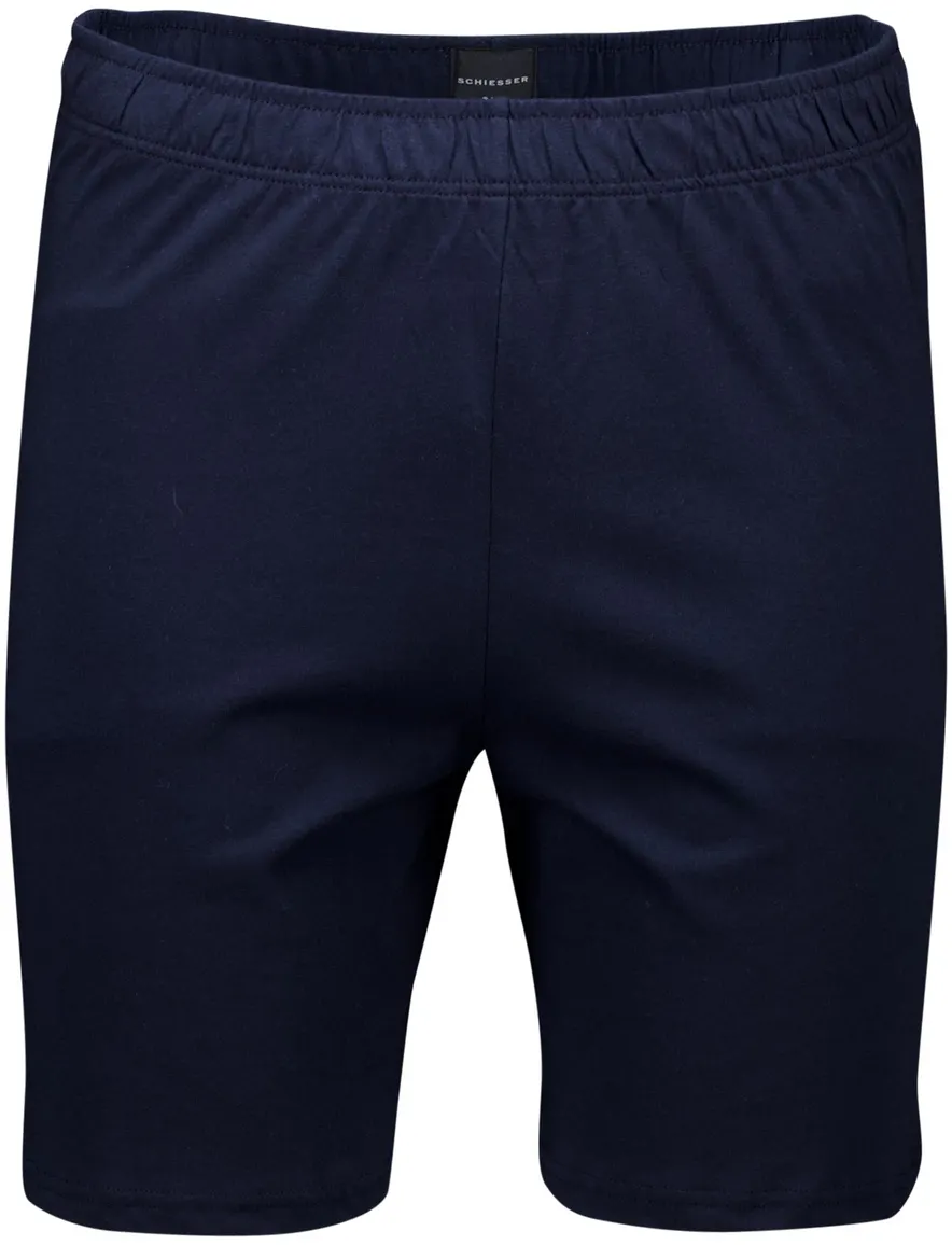 Schiesser shortama rood zwart geprint