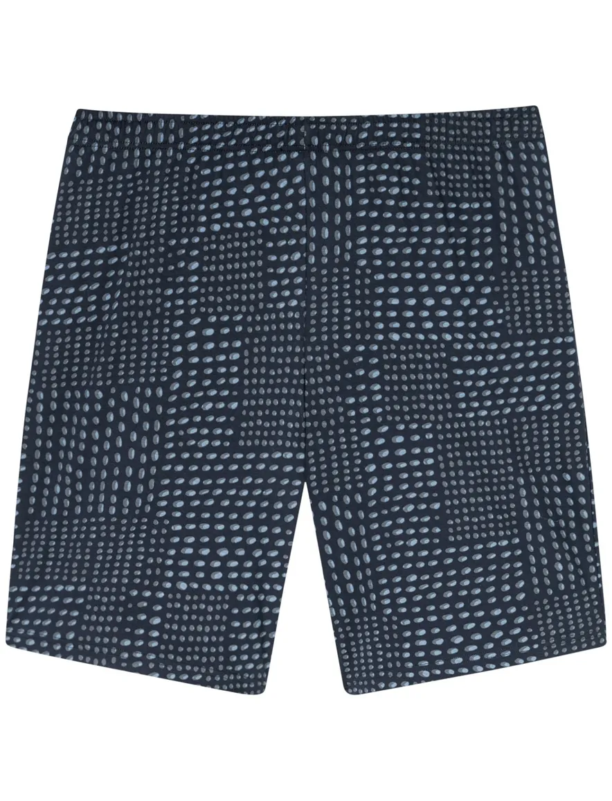 Schiesser single jersey pyjama short donkerblauw