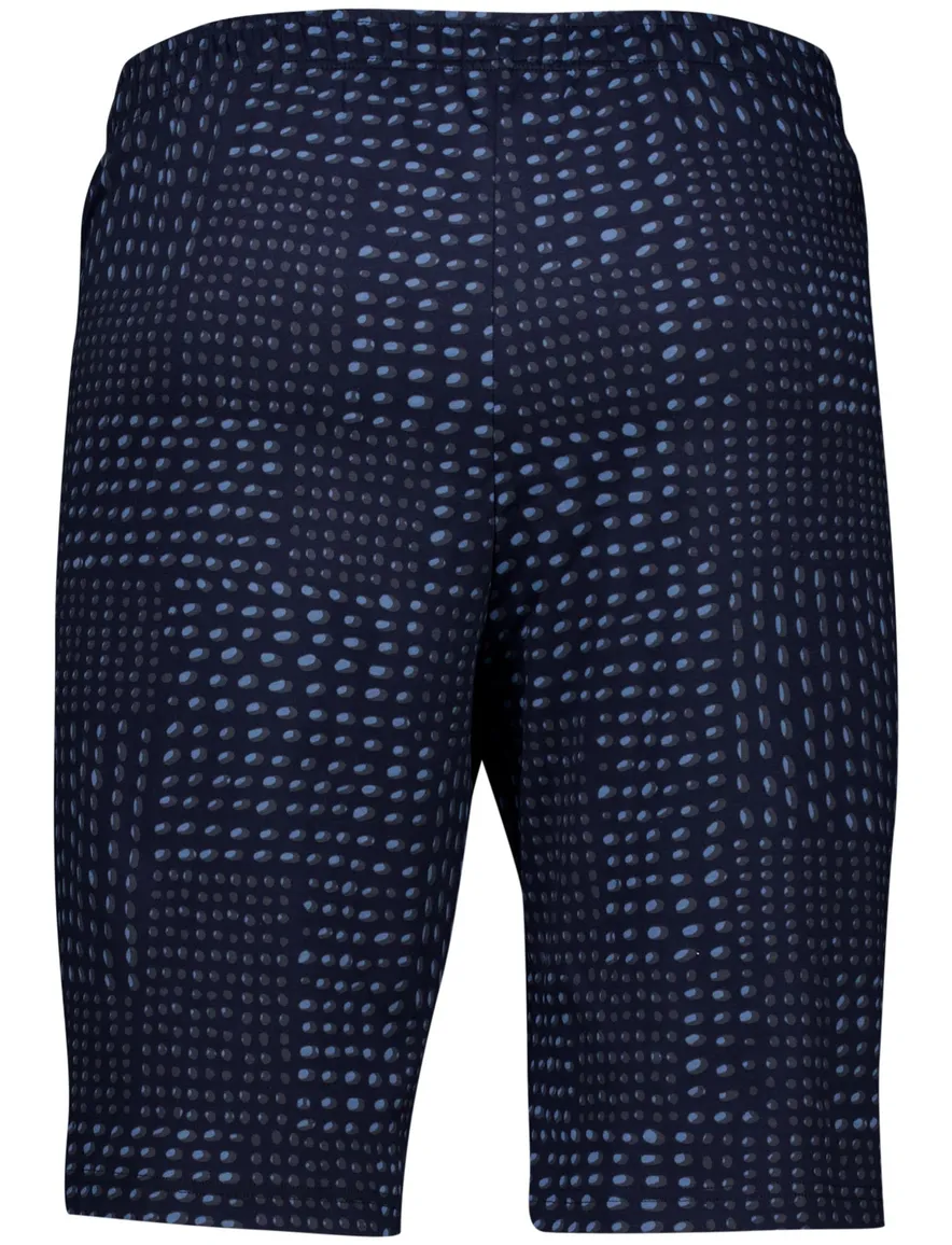 Schiesser single jersey pyjama short donkerblauw