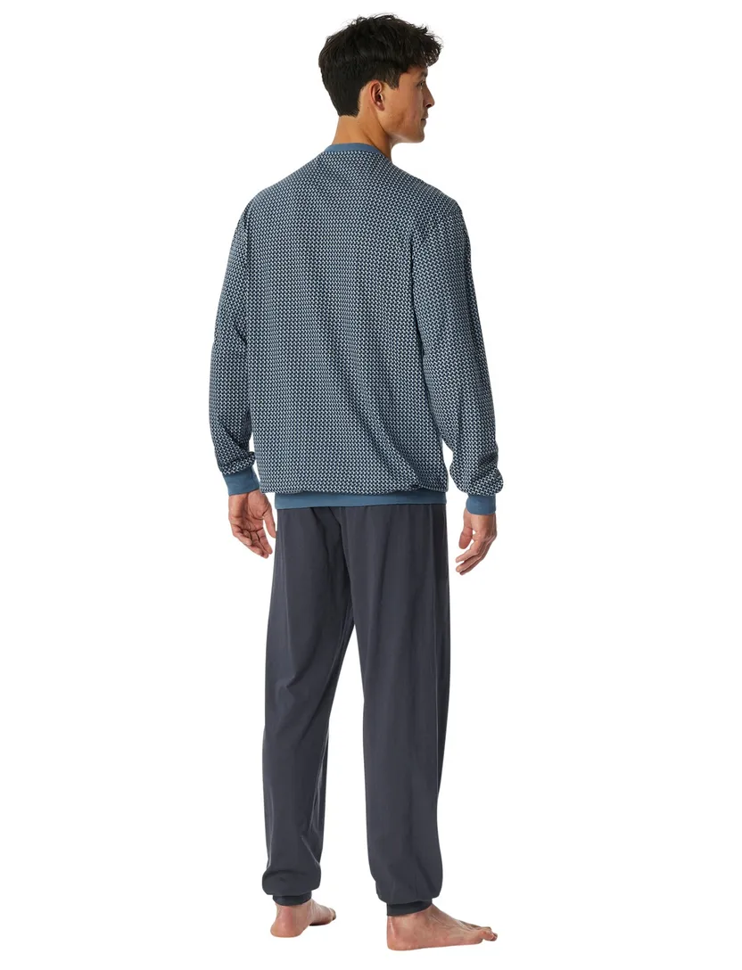 Schiesser pyjama blauw geprint
