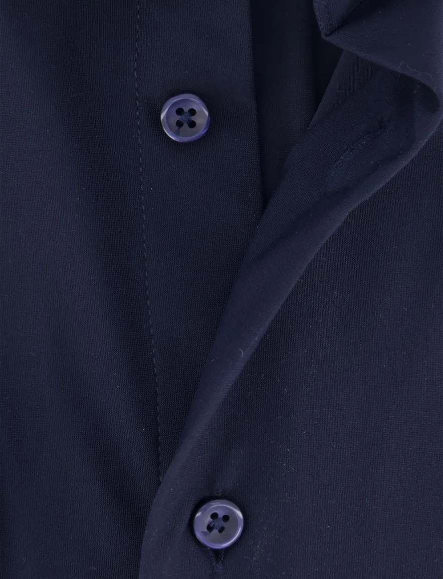 Cavallaro overhemd donkerblauw Tanisco effen