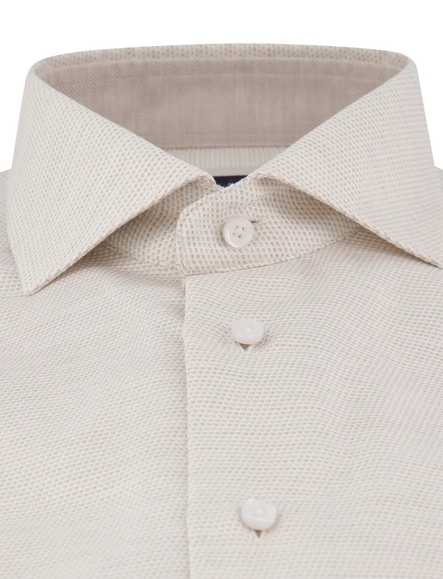 Cavallaro Triveno overhemd beige katoen
