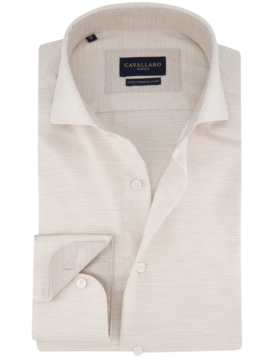 Cavallaro Triveno beige extra lange mouwen gemêleerd
