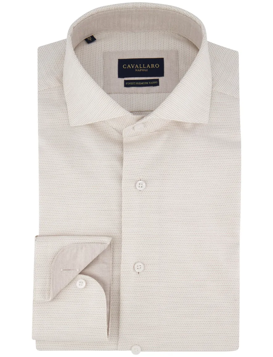 Cavallaro Triveno beige extra lange mouwen gemêleerd