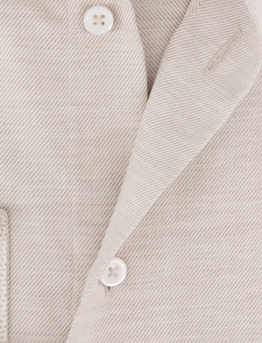 Cavallaro Felicio overhemd beige gebreid lange mouw