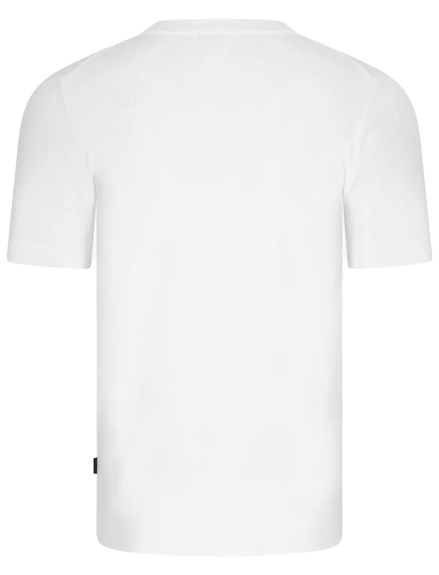 Cavallaro Milo t-shirt wit effen slim fit katoen