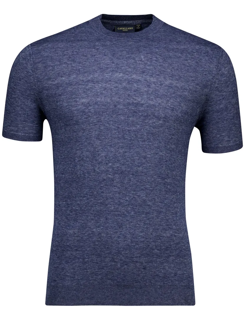 Cavallaro Castro t-shirt donkerblauw effen
