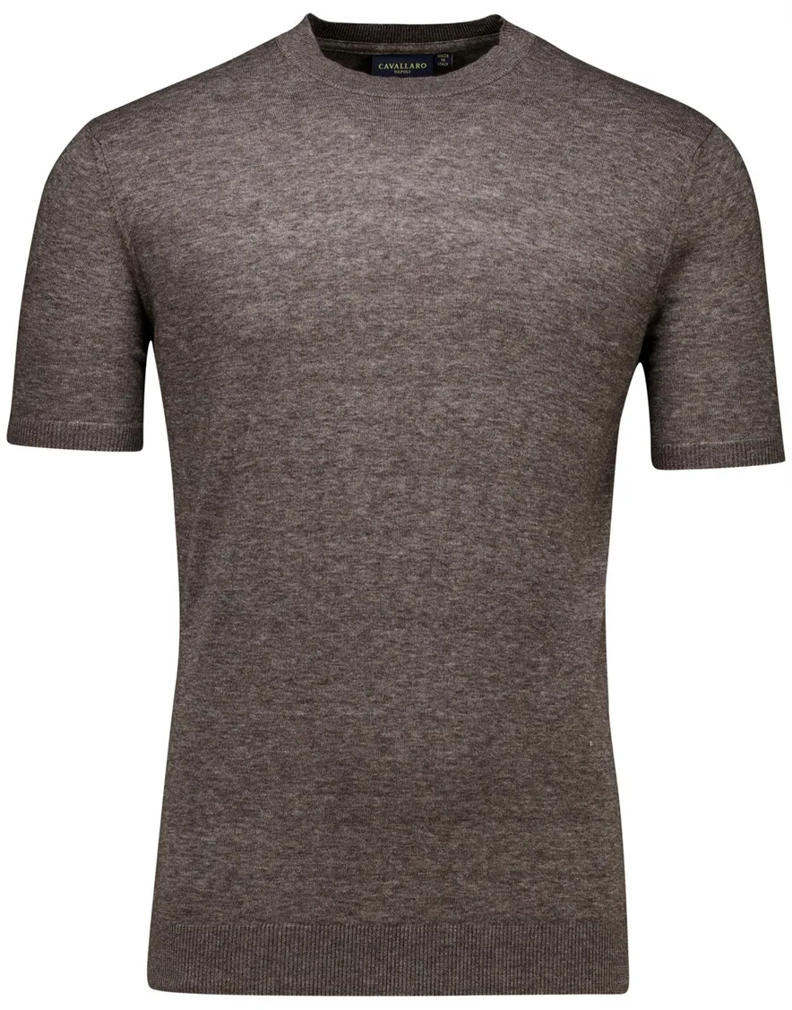 Cavallaro Castro t-shirt gebreid bruin