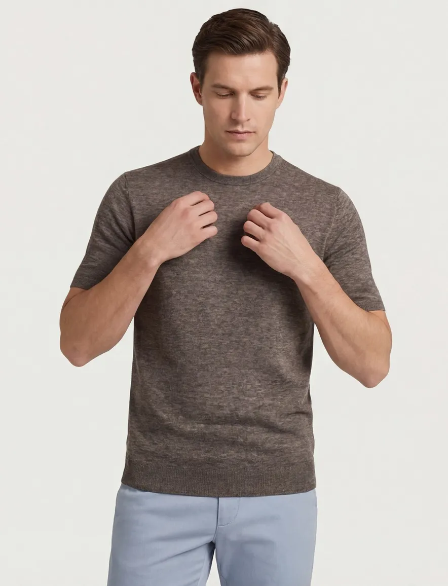 Cavallaro Castro t-shirt gebreid bruin