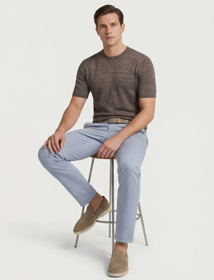 Cavallaro Castro t-shirt gebreid bruin