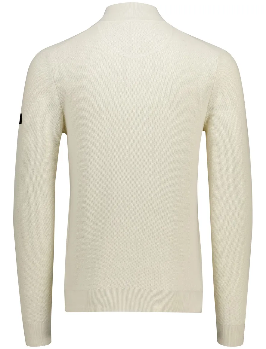 Cavallaro Napoli Pulciano half zip trui off white